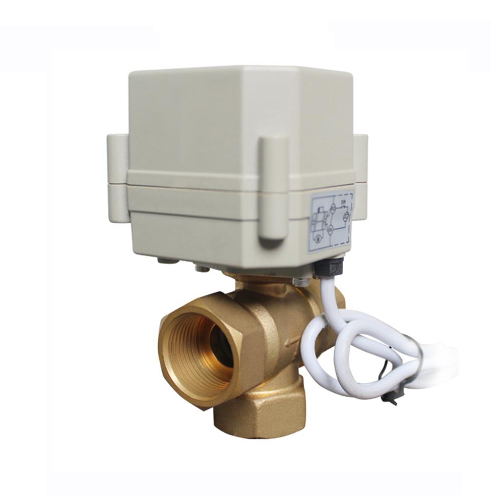 COVNA HK63-H-T 3/4” Spring Return 3 Way Brass Motorized Ball Valve