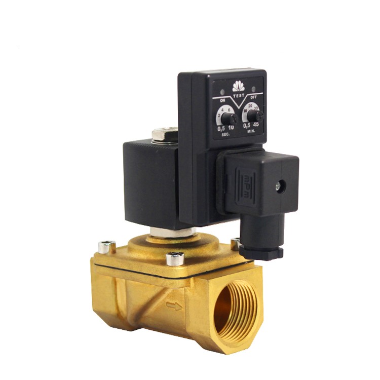 COVNA 2/2 Way 24V DC Brass Timer Controlled Solenoid Valve