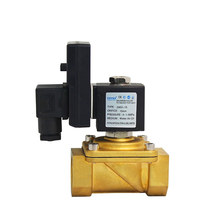 COVNA 2/2 Way 24V DC Brass Timer Controlled Solenoid Valve