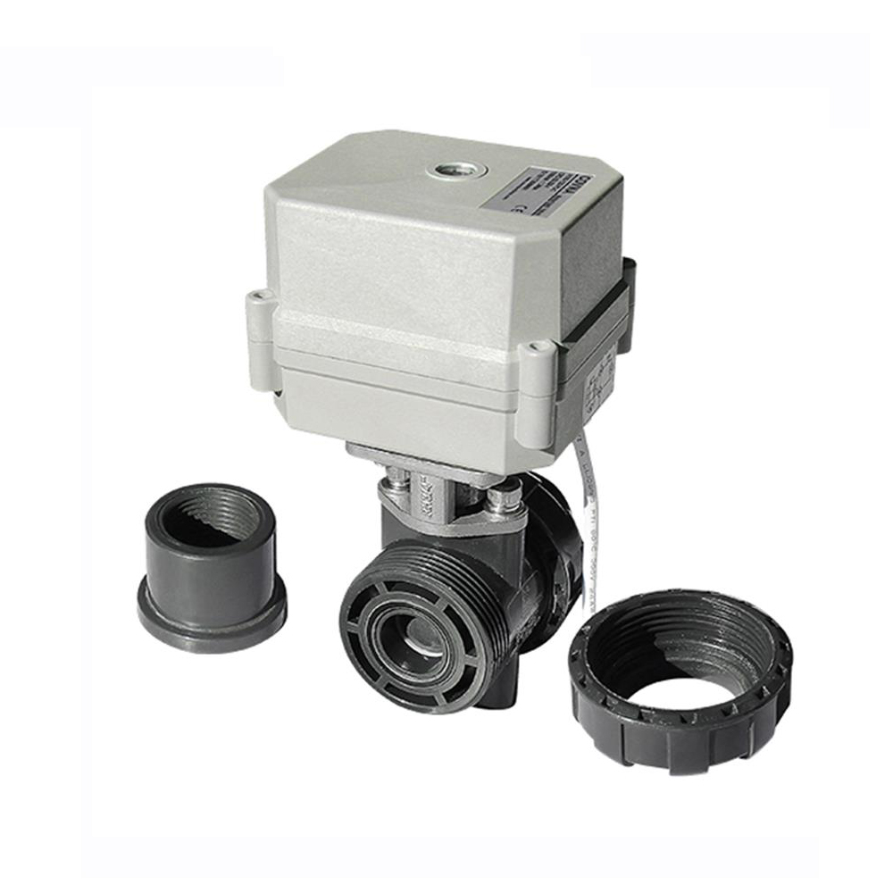 COVNA HK62-PY 2 Way UPVC Electrically Actuated Ball Valve