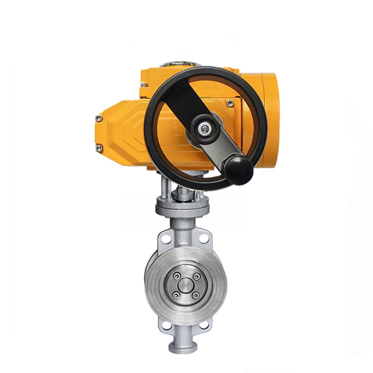 COVNA Wafer Type Hard Seal MOV Motor Operated Butterfly Valve