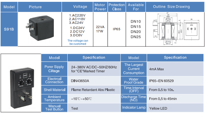 timer solenoid valve