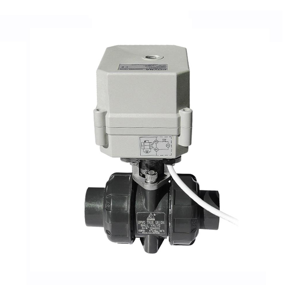 COVNA HK62-PY 2 Way UPVC Electrically Actuated Ball Valve