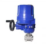 Explosion Proof Electric Actuator 2 Way 3PCS Motorized Ball Valve