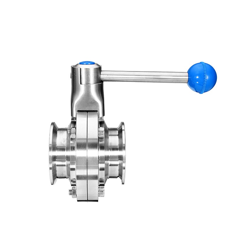 Stainless Steel Tri Clover Sanitary Butterfly Valve