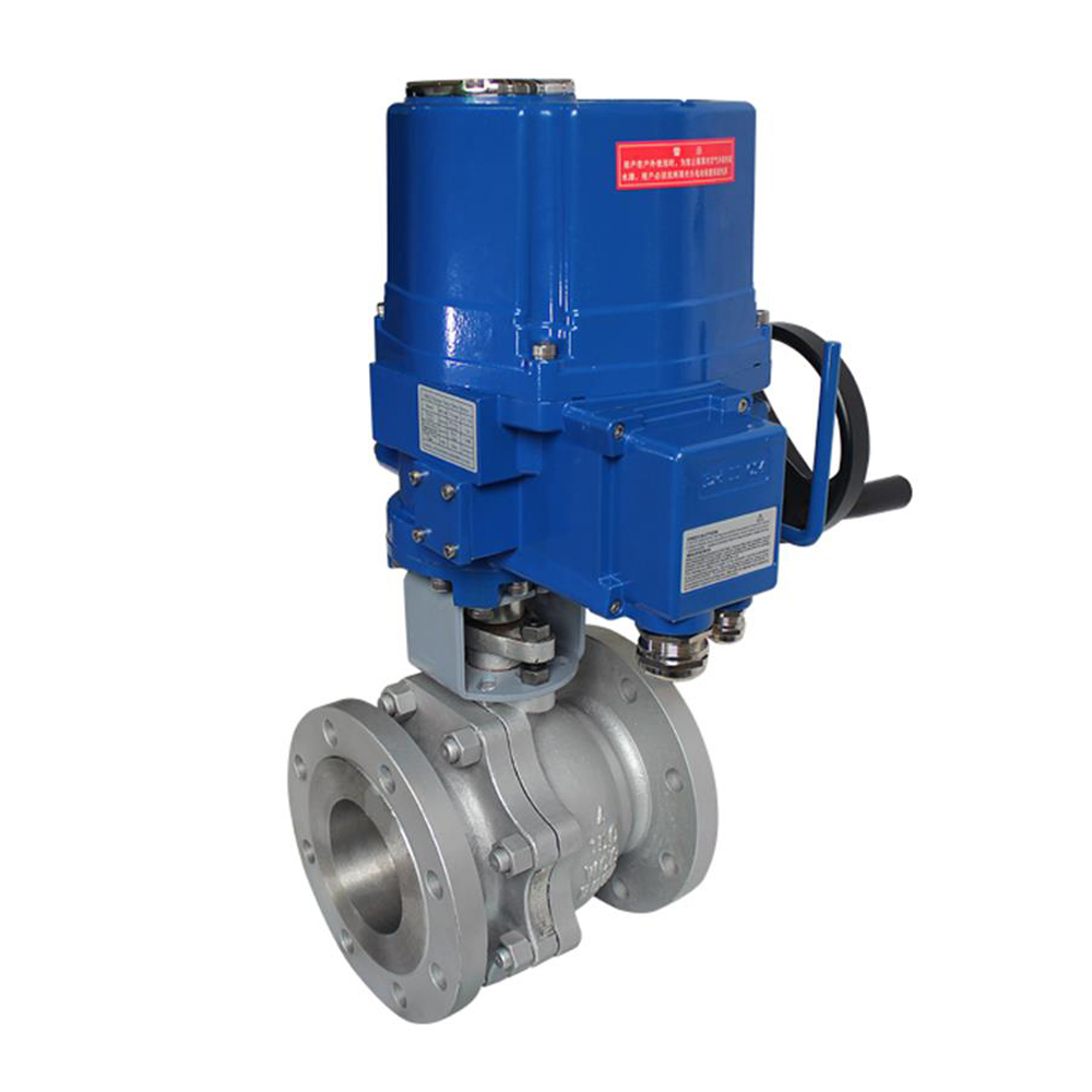 Explosion Proof Electric Actuator 2 Way Flange End Ball valve