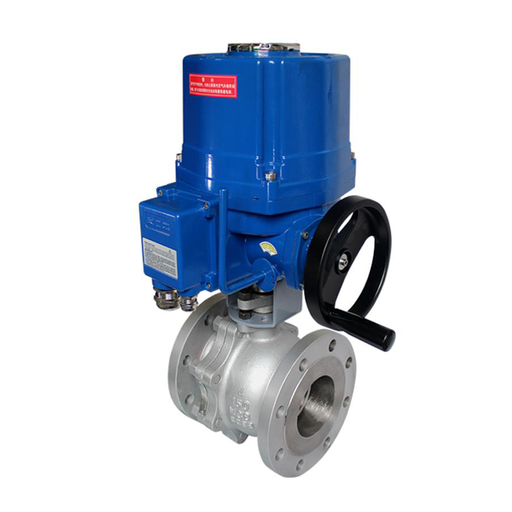 Explosion Proof Electric Actuator 2 Way Flange End Ball valve