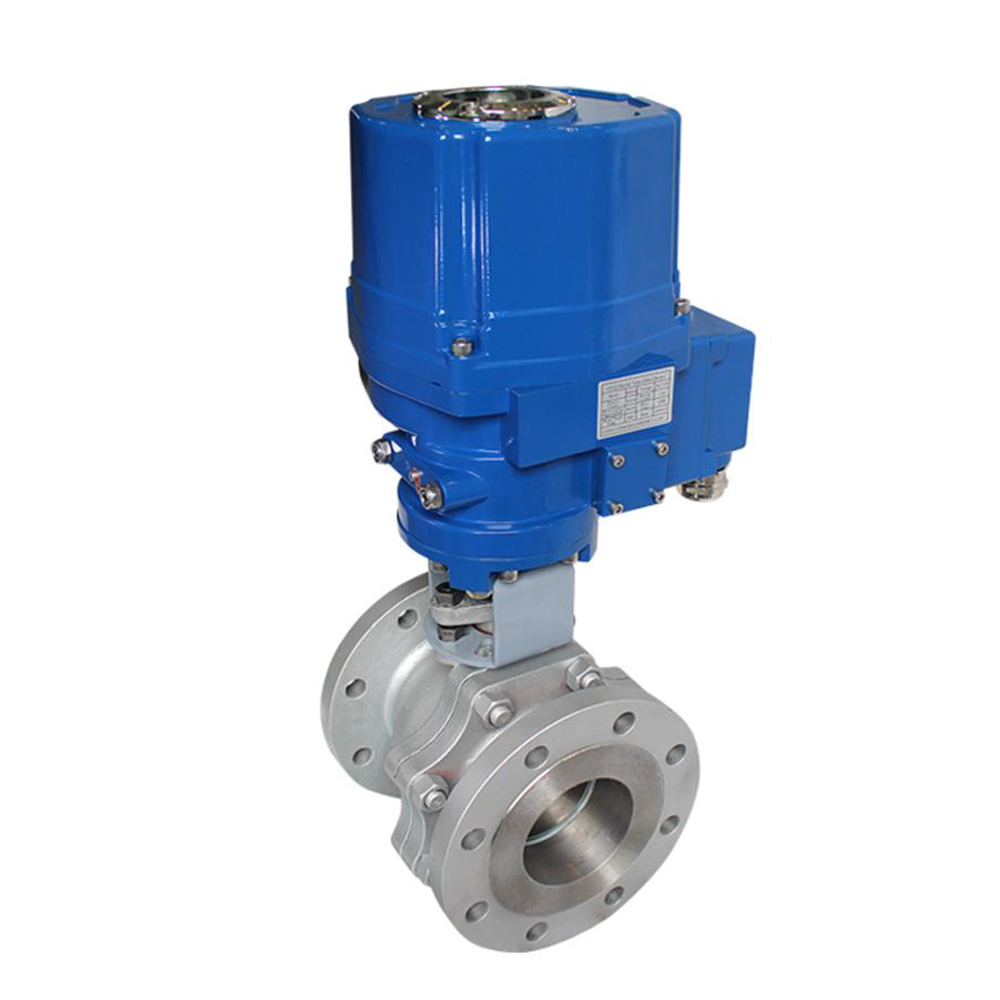 Explosion Proof Electric Actuator 2 Way Flange End Ball valve