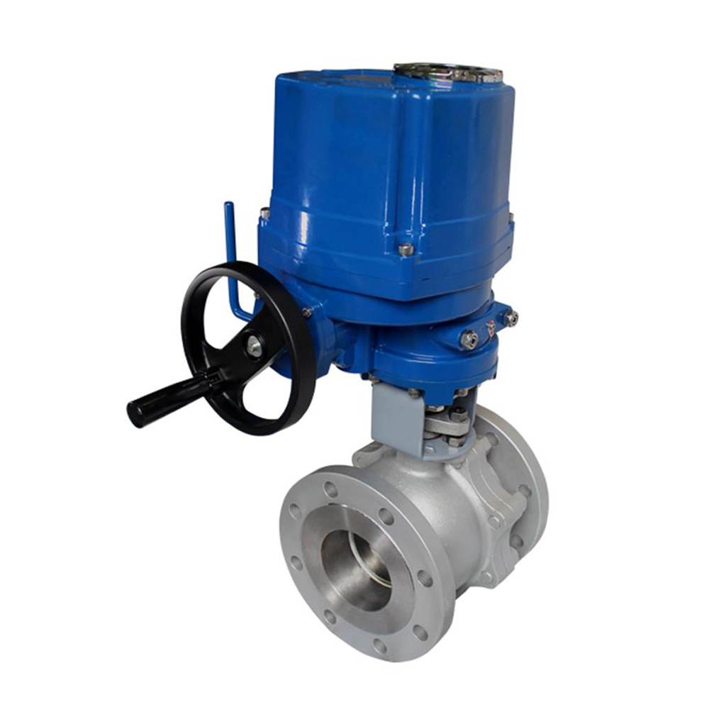 Explosion Proof Electric Actuator 2 Way Flange End Ball valve