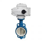 COVNA HK60-D Cast Iron Wafer Electric Actuator Butterfly Valve