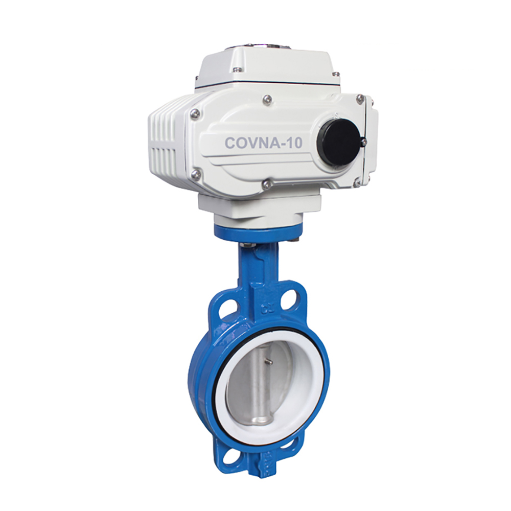 COVNA HK60-D Cast Iron Wafer Electric Actuator Butterfly Valve