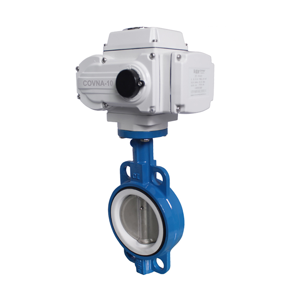 COVNA HK60-D Cast Iron Wafer Electric Actuator Butterfly Valve