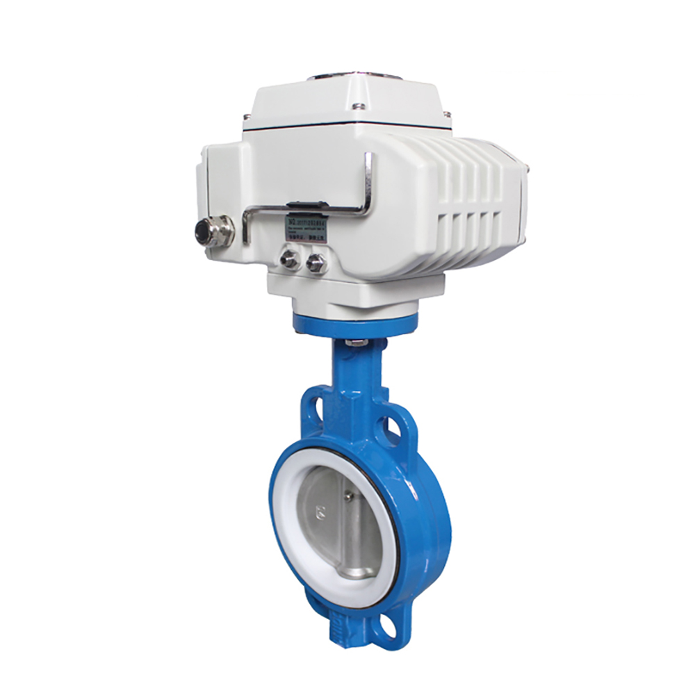 COVNA HK60-D Cast Iron Wafer Electric Actuator Butterfly Valve