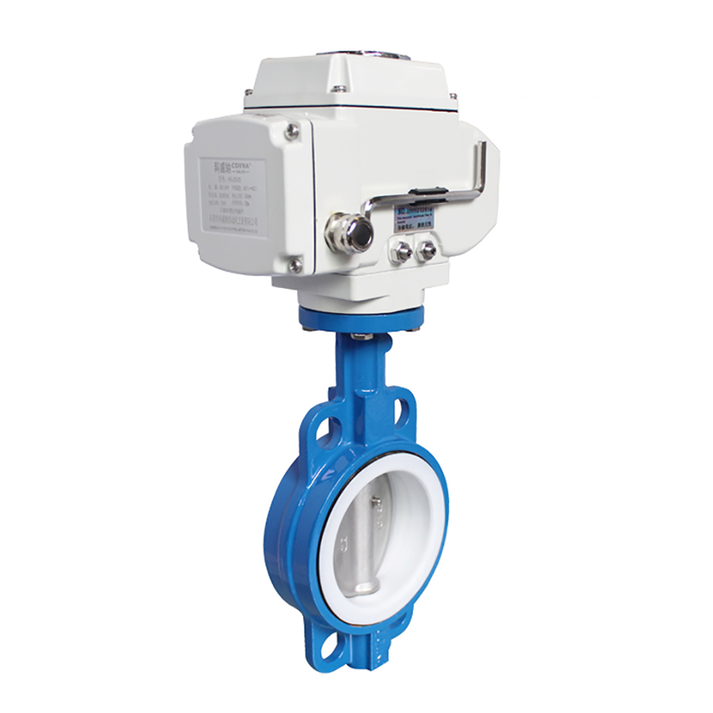 COVNA HK60-D Cast Iron Wafer Electric Actuator Butterfly Valve