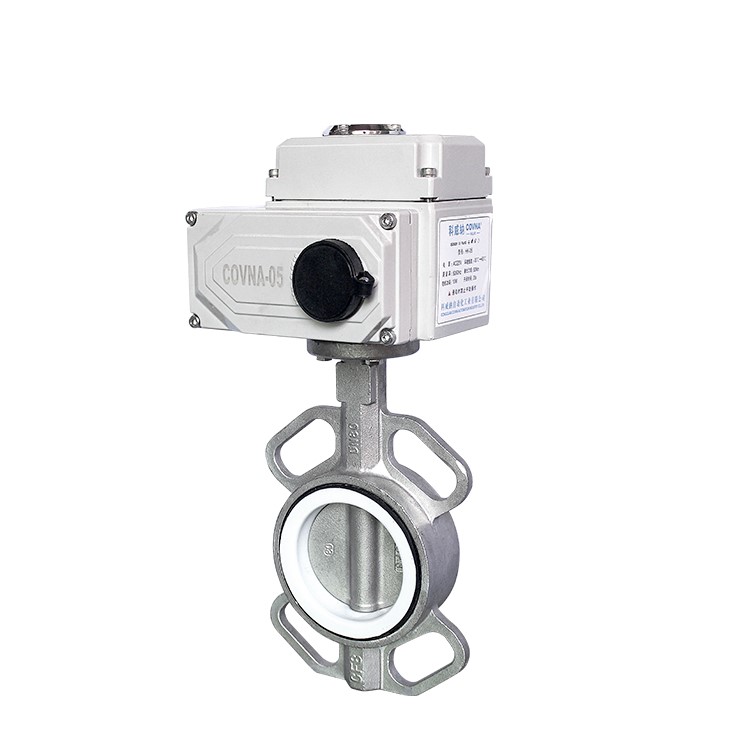 HK60-D-S Stainless Steel Wafer Electric Actuated Butterfly Valve