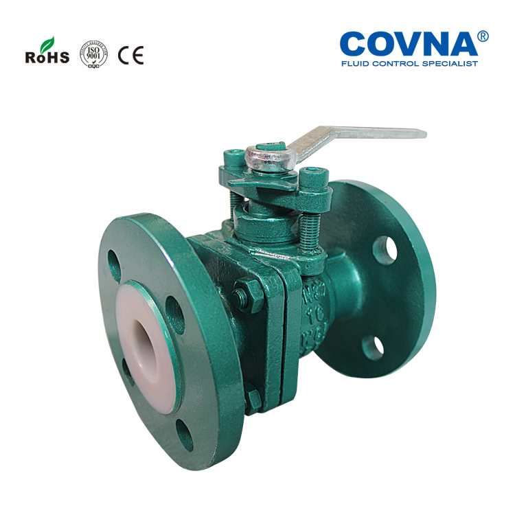 COVNA HKFP Fluorine Lining Flange Ball Valve