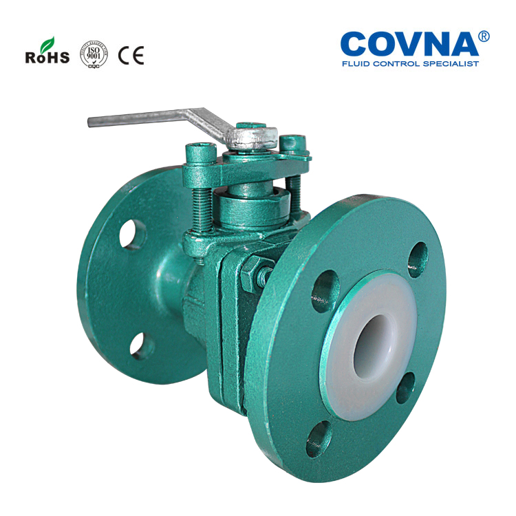 COVNA HKFP Fluorine Lining Flange Ball Valve