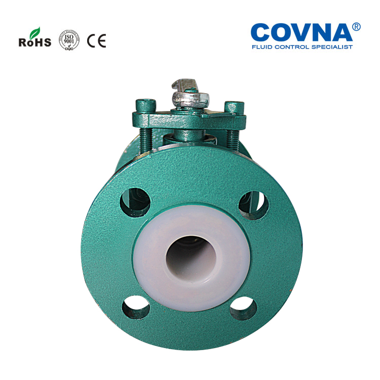 COVNA HKFP Fluorine Lining Flange Ball Valve