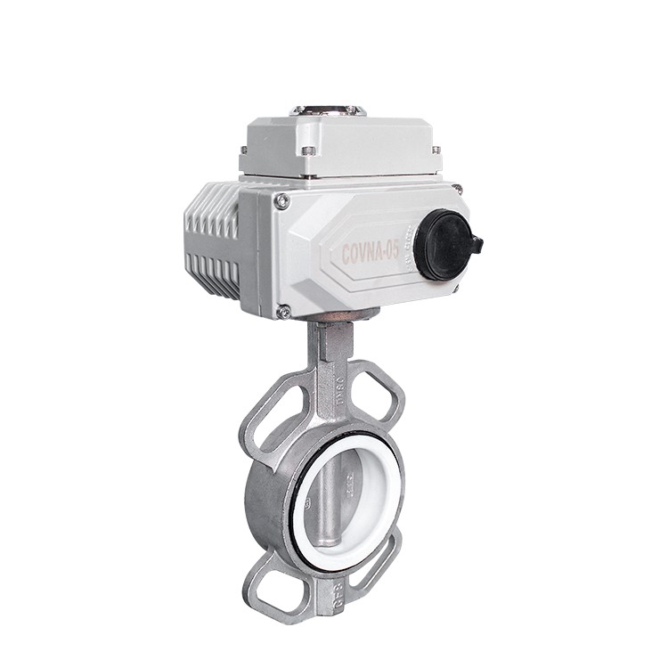 HK60-D-S Stainless Steel Wafer Electric Actuated Butterfly Valve