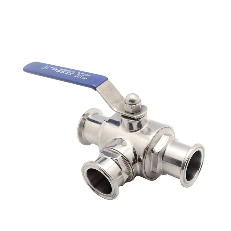 COVNA FG3W 3 Way Tri Clamp Sanitary Ball Valve