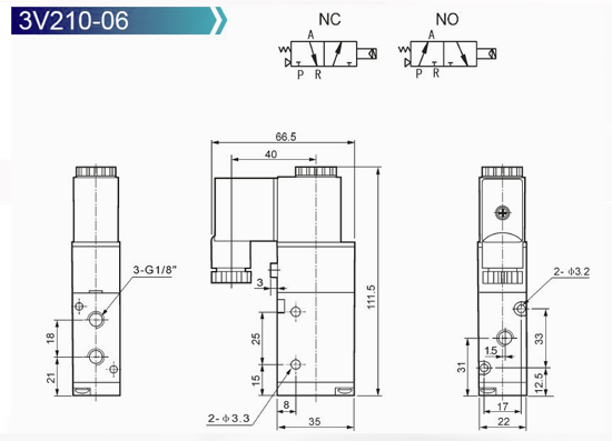 3V210-06 pneumatic valve