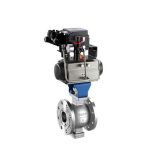 3. COVNA HK55-F-V Type Segment Pneumatic Actuated Ball Valve