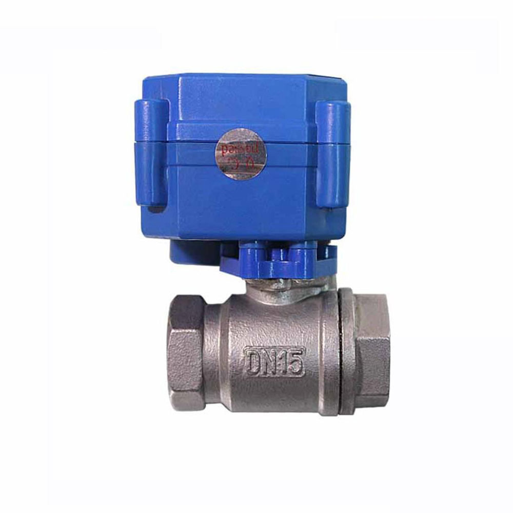 COVNA CWX-15Q 5V DN15 SS304 Electric Ball Valve for Water