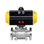 3PC Pneumatic Actuated Vacuum Ball Valve