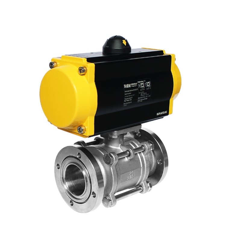 3PC Pneumatic Actuated Vacuum Ball Valve