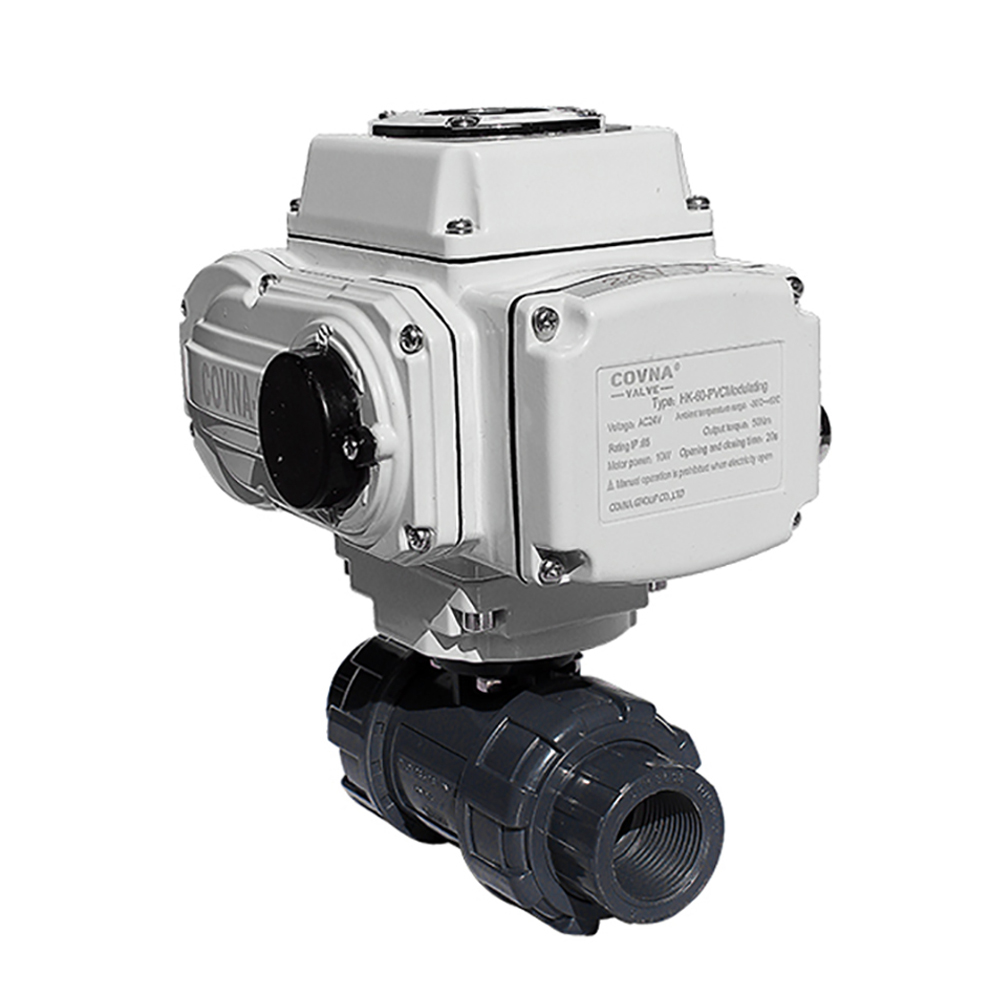 Thread Type 2 Way CPVC Electric Actuated Ball Valve