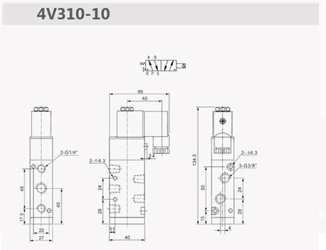 4v310 08 pneumatic valve