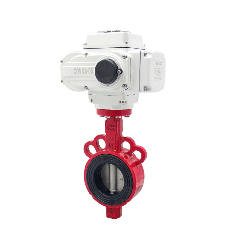 COVNA Wafer Type Alluminum Alloy Motorized Butterfly Valve