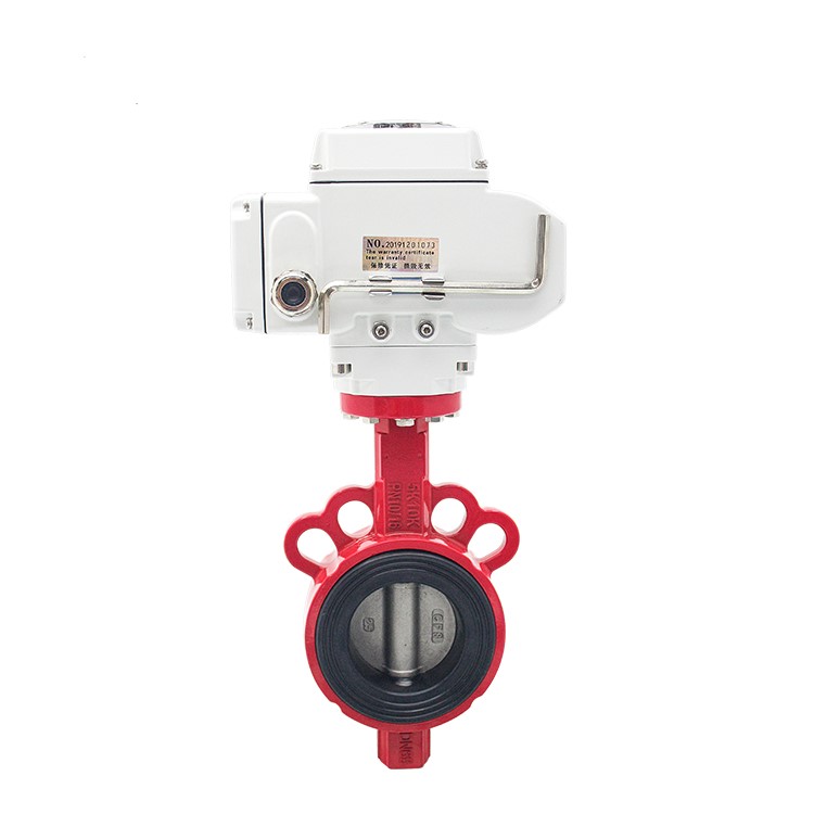 COVNA Wafer Type Alluminum Alloy Motorized Butterfly Valve