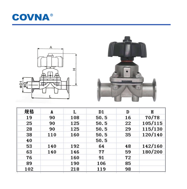 tri clamp diaphragm valve