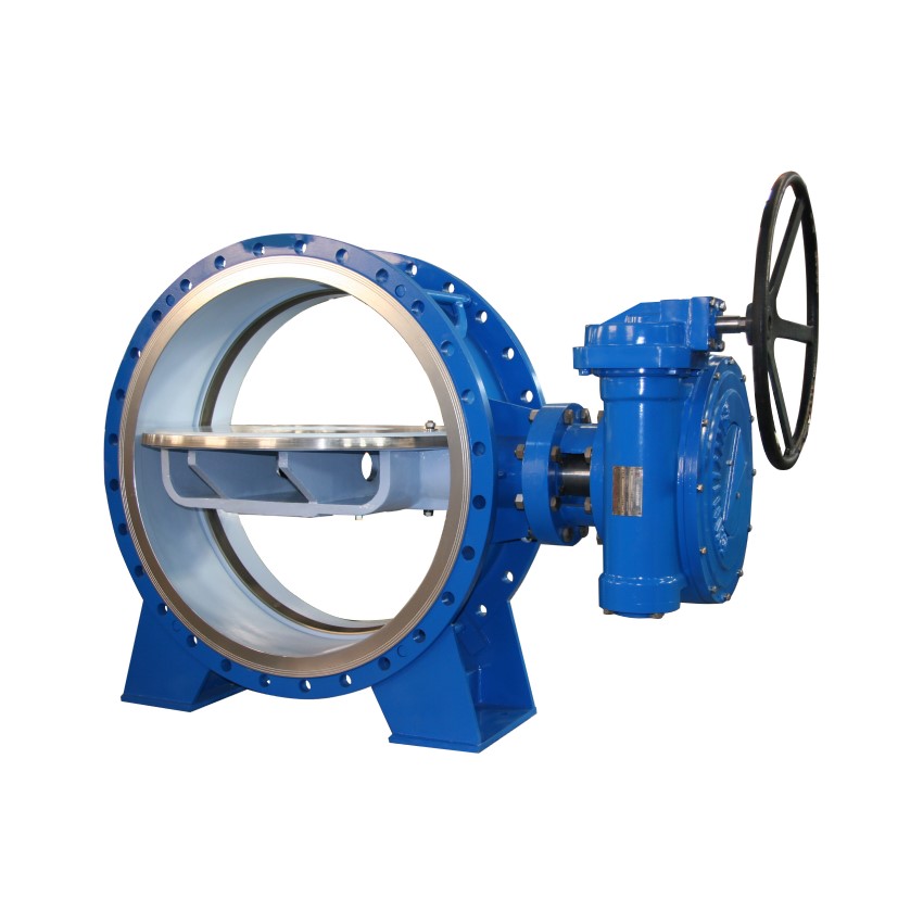 COVNA Stainless Steel Double Eccentric Flange Butterfly Valve