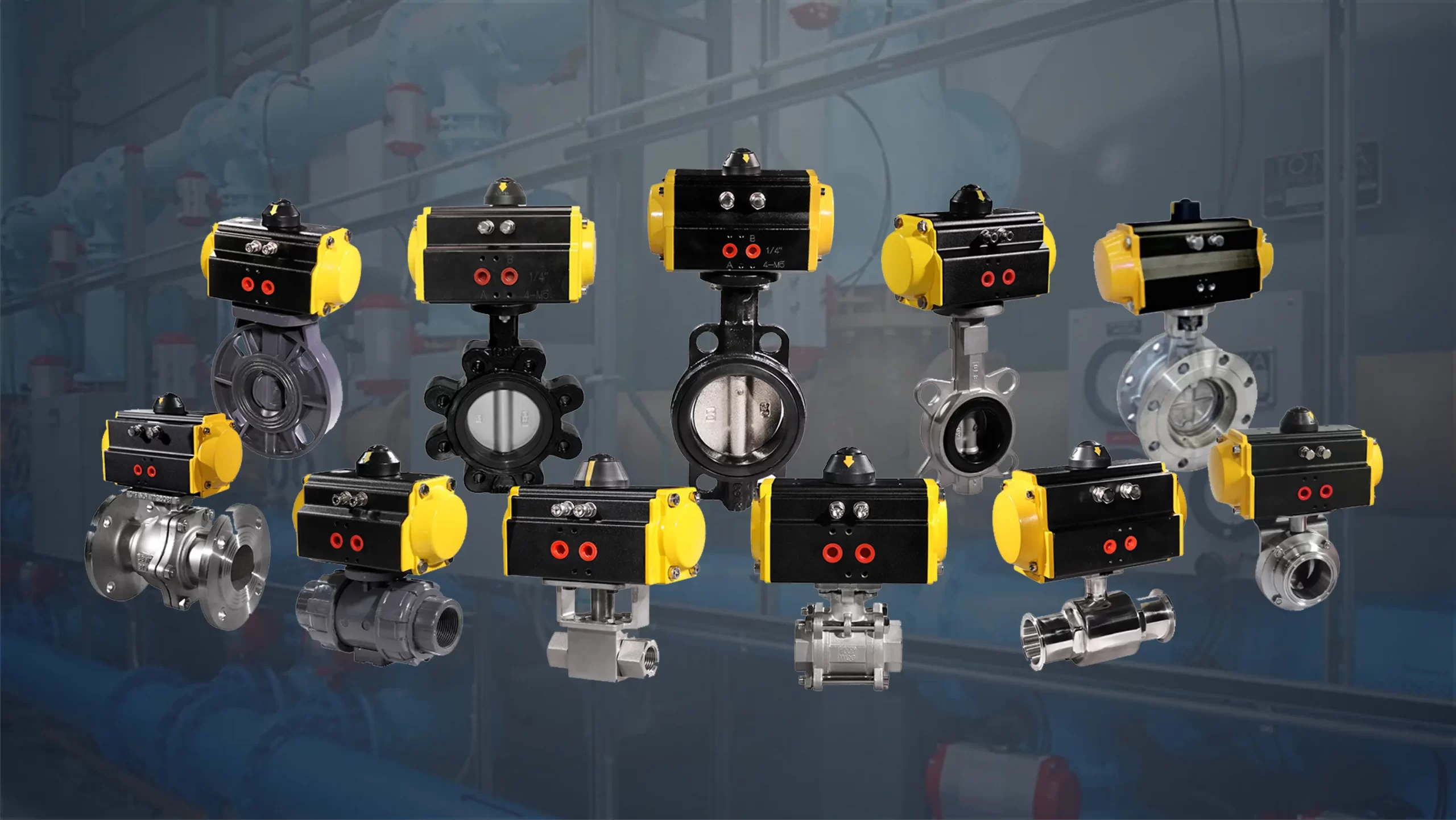 How does a pneumatic valve work?